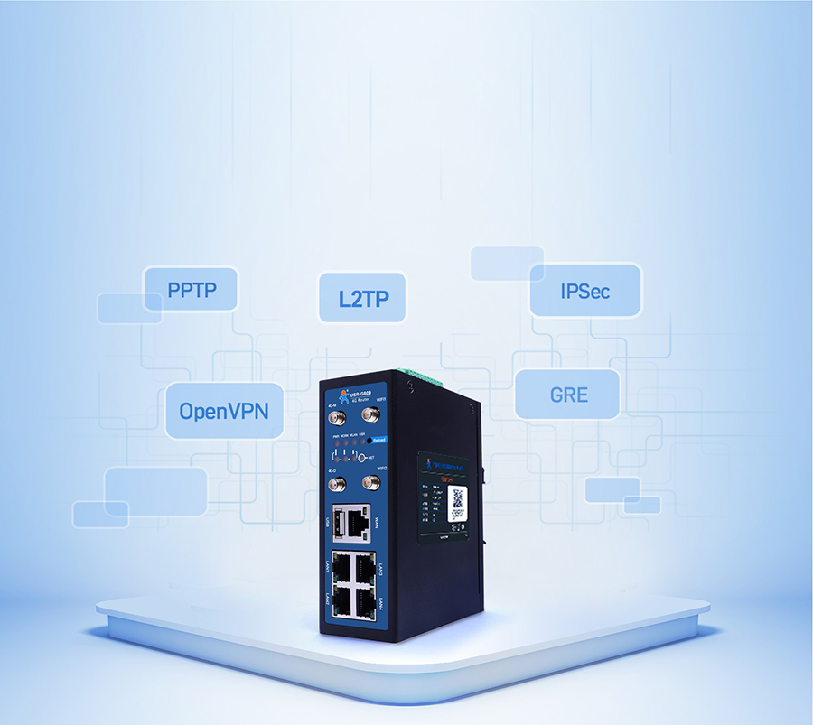 4G工業(yè)路由網(wǎng)關(guān)兼容主流VPN 4G工業(yè)路由網(wǎng)關(guān)兼容主流VPN